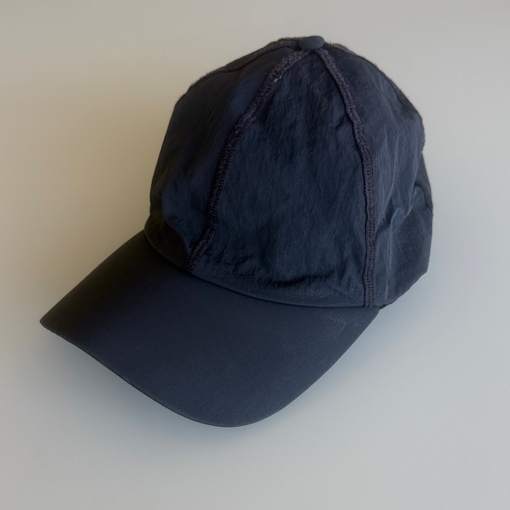 Lululemon Baller Il Black Nylon Baseball Cap- one size